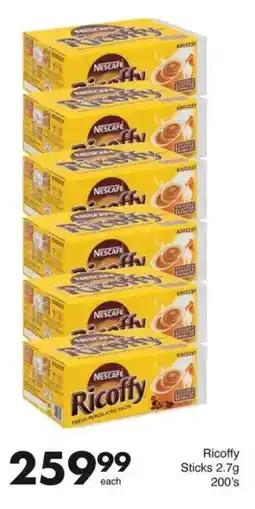 Save Nescafe Ricoffy Sticks offer