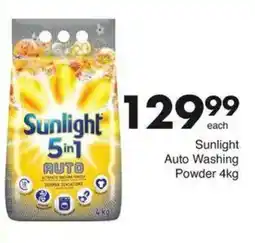 Save Sunlight Auto Washing Powder offer