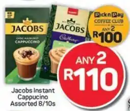 Pick n Pay Jacobs Instant Cappucino Assorted offer