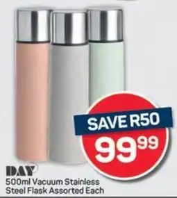 Pick n Pay DAY Vacuum Stainless Steel Flask Assorted Each offer