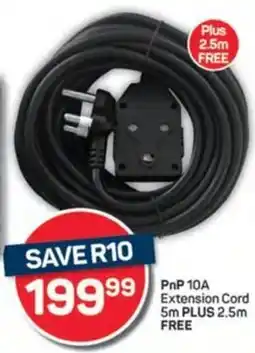 Pick n Pay PnP 10A Extension Cord offer