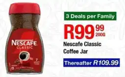 Take 'n Pay Nescafe Classic Coffee Jar offer