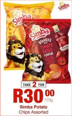 Take 'n Pay Simba Potato Chips Assorted offer