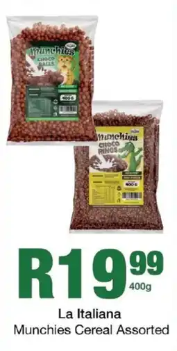 Take 'n Pay La Italiana Munchies Cereal Assorted offer