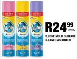 Take 'n Pay Pledge multi surface cleaner assorted offer