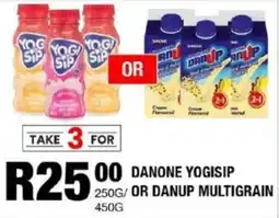Take 'n Pay Danone yogisip or danup multigrain offer