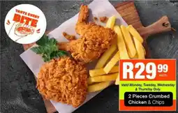 Take 'n Pay Crumbed Chicken & Chips offer