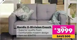 Game Nordic 2-Division Couch offer