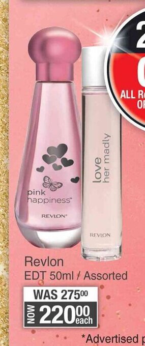 Dis-Chem Revlon EDT 50ml / Assorted offer