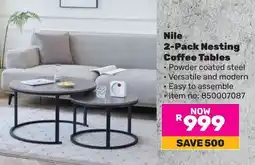 Game Nile Nesting Coffee Tables offer