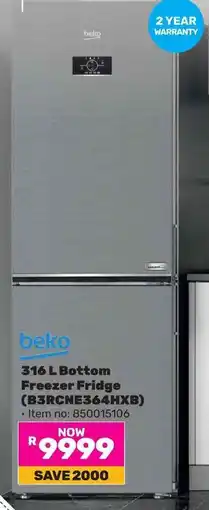 Game Beko Bottom Freezer Fridge offer