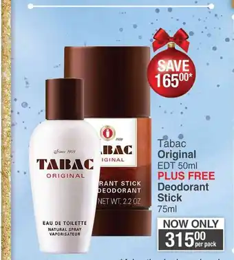 Dis-Chem Tabac Original EDT 50ml offer