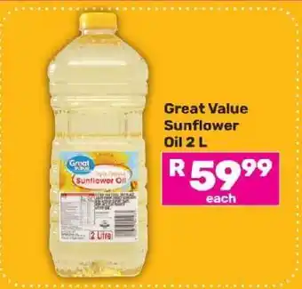 Game Great Value Sunflower Oil 2 L offer