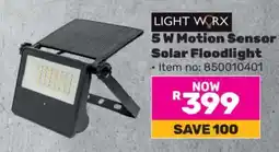 Game 5 W Motion Sensor Solar Floodlight offer