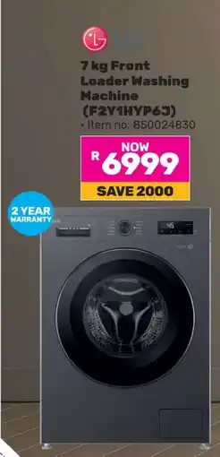 Game LG 7 kg Front Loader Washing Machine (F2Y1HYP6J) offer