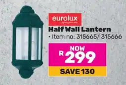 Game Half Wall Lantern offer