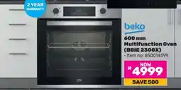 Game Beko 600 mm Multifunction Oven (BBIE 2300X) offer