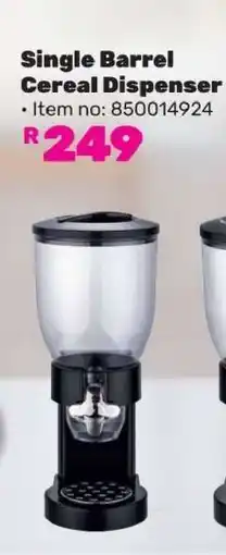Game Single Barrel Cereal Dispenser offer