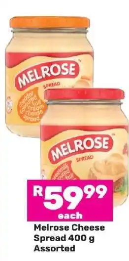 Game Melrose Cheese Spread 400 g Assorted offer