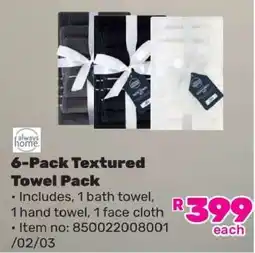 Game 6-Pack Textured Towel Pack offer