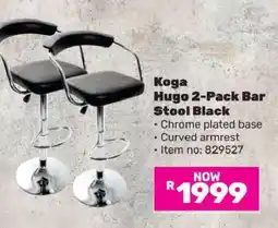 Game Koga Hugo 2-Pack Bar Stool Black offer
