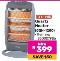 Game Goldair Quartz Heater (GQH-1200) offer
