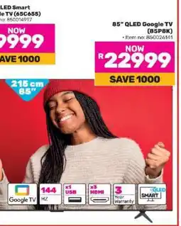 Game 85 QLED Google TV (85PBK) offer
