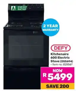 Game Defy Kitchenaire 600 Electric Stove DSS694 offer