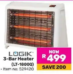 Game LÖGIK 3-Bar Heater (LT-1800Q) offer