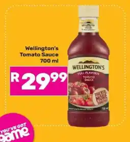 Game Wellington's Tomato Sauce offer
