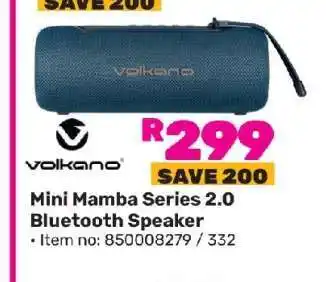 Game Volkano Mini Mamba Series 2.0 Bluetooth Speaker offer
