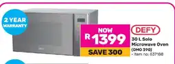 Game DEFY 30 L Solo Microwave Oven (DMO 390) offer