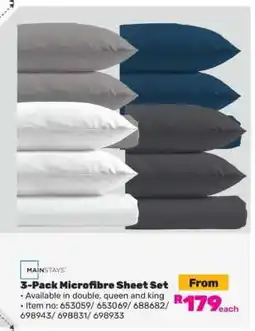 Game 3-Pack Microfibre Sheet Set offer