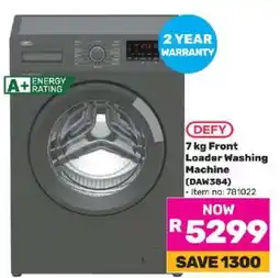 Game DEFY 7 kg Front Loader Washing Machine (DAW384) offer
