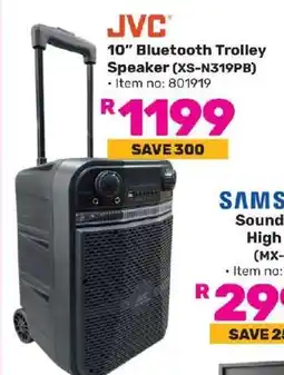 Game JVC 10 Bluetooth Trolley Speaker XS-N319PB offer
