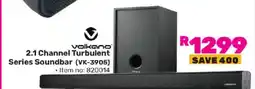 Game Volkano 2.1 Channel Turbulent Series Soundbar (VK-3905) offer