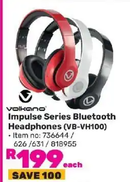 Game Volkano Impulse Series Bluetooth Headphones (VB-VH100) offer