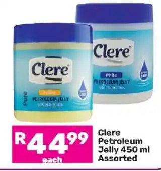 Game Clere Petroleum Jelly 450 ml Assorted offer