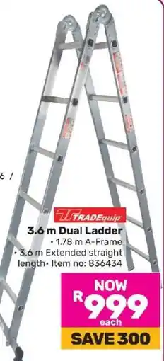 Game TRADEquip 3.6 m Dual Ladder offer