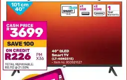 Game 40” QLED Smart TV (LT-40NQ515) offer