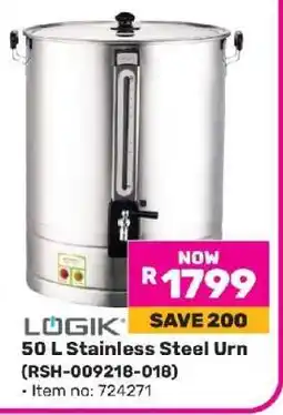 Game LÖGIK 50 L Stainless Steel Urn offer