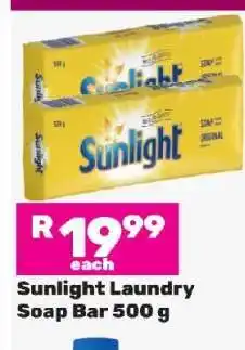 Game Sunlight Laundry Soap Bar 500 g offer