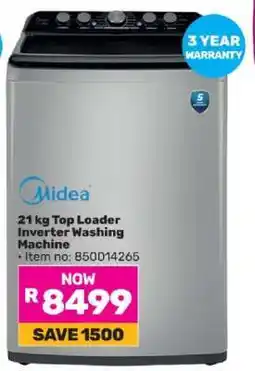 Game Midea 21 kg Top Loader Inverter Washing Machine offer