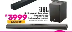 Game JBL 3.1 Channel Soundbar With Wireless Subwoofer SB560 offer