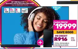 Game 85 UHD Smart TV PLUS with Essential C-Series Soundbar (HW-C450) offer