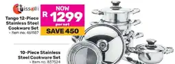 Game Tissolli Tango 12-Piece Stainless Steel Cookware Set offer