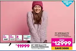 Game 65 UHD Smart TV (UA65DU7000KXXA) offer