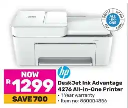 Game Deskjet Ink Advantage 4276 All-in-One Printer offer
