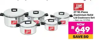 Game J7 10-Piece Aluminium Solid Lid Cookware Set offer