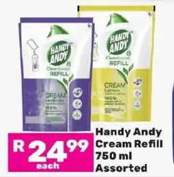 Game Handy Andy Cream Refill 750 ml offer